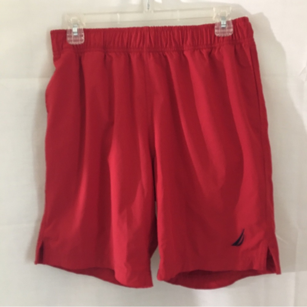 Nautica Mens red swim trunks